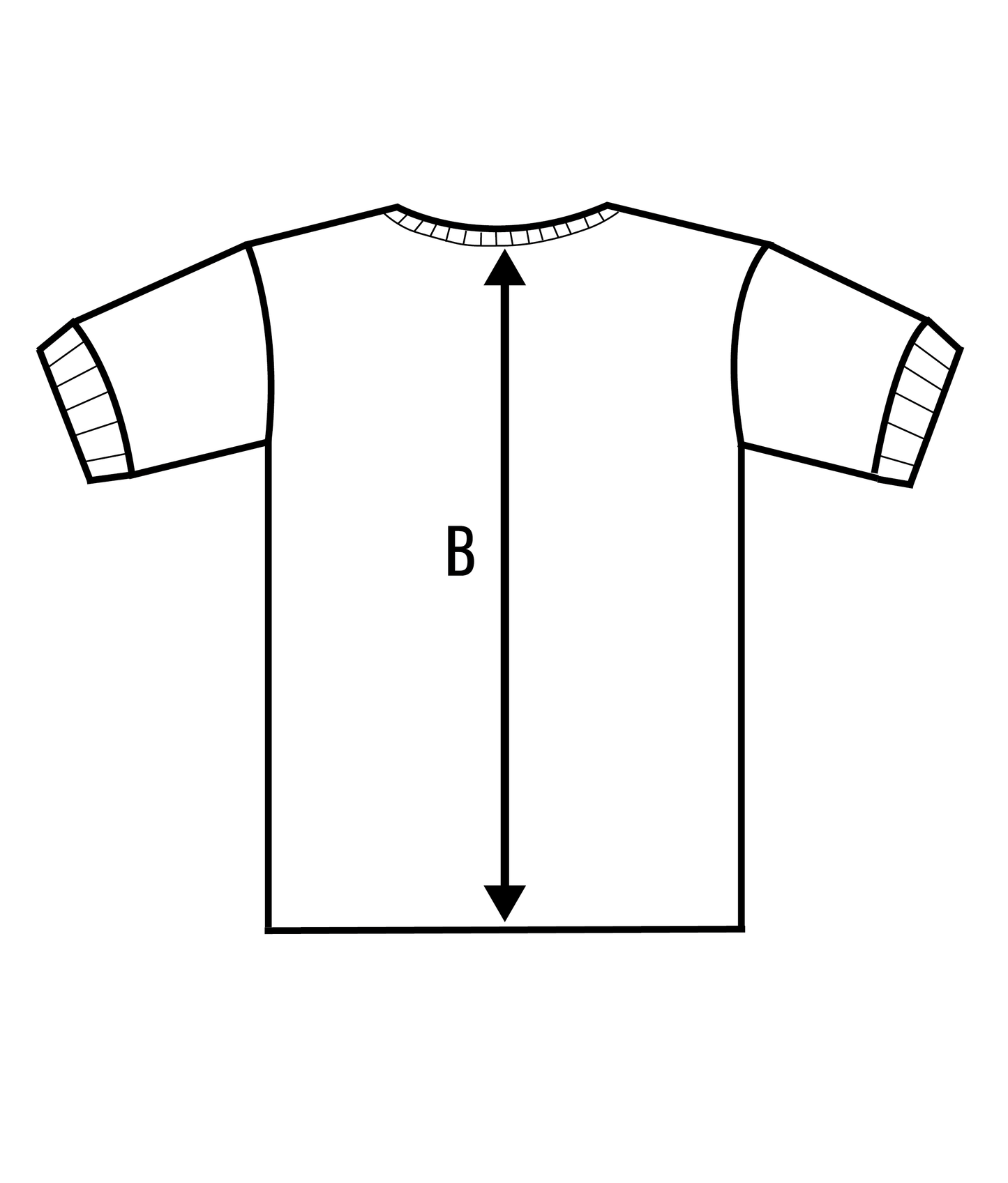 Back size image of the Life Scholar Henley T-Shirt measurements.